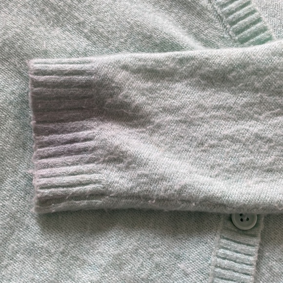 Cropped Mint/Light Teal AEO Sweater - Picture 7 of 7